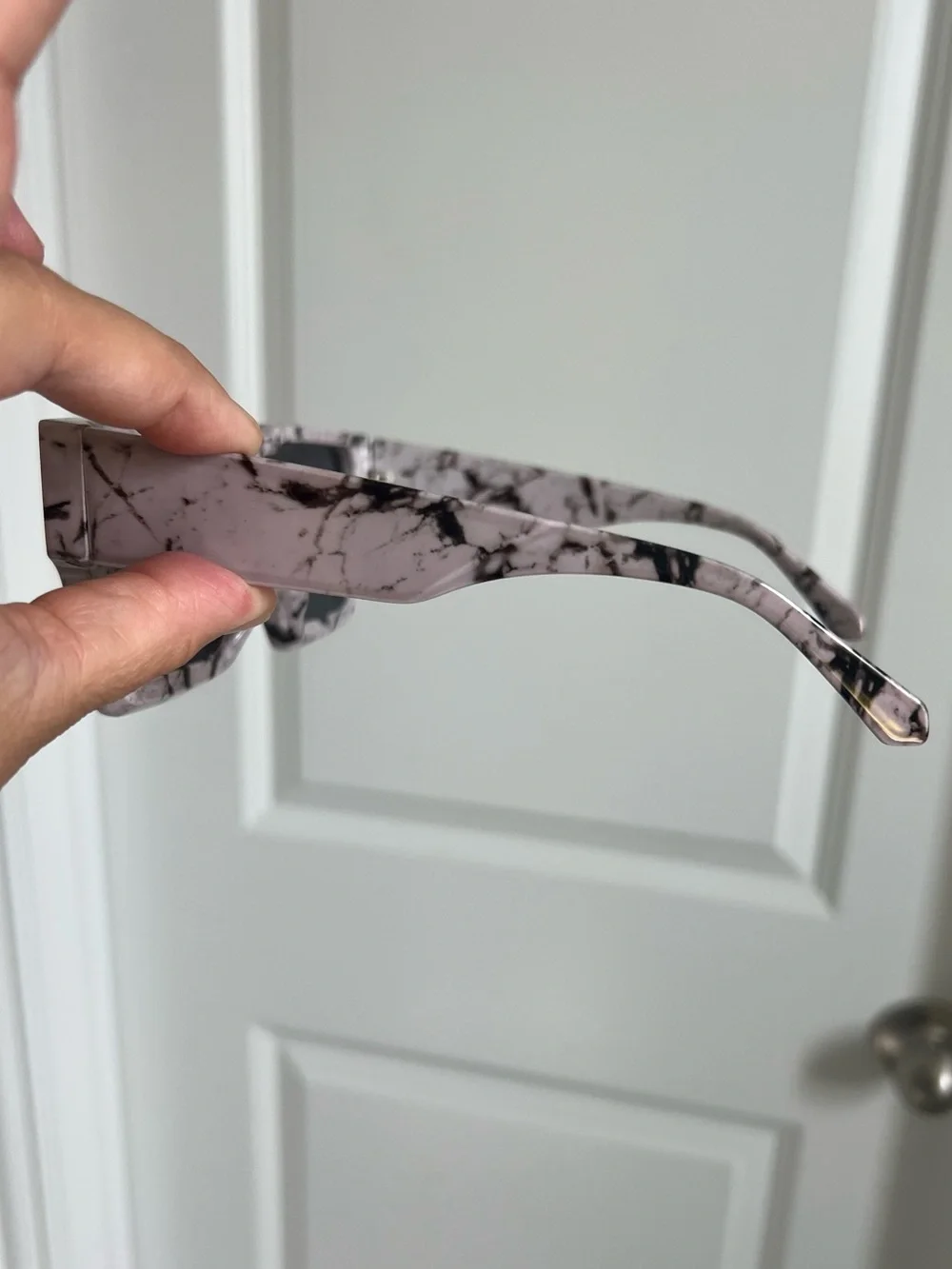 Marble Square Shield Sunglasses